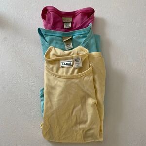 L.L.Bean Women’s Supima Cotton Tank Top Bundle Size XL Regular (3 Pack)